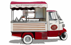 italy, ice cream van, ice cream, summer, ice cream sales, tricycle, supplier, ice cream seller, ice cream cart, nature, sun, leisure time, vacations, isolated